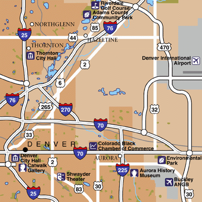 Denver Area Map