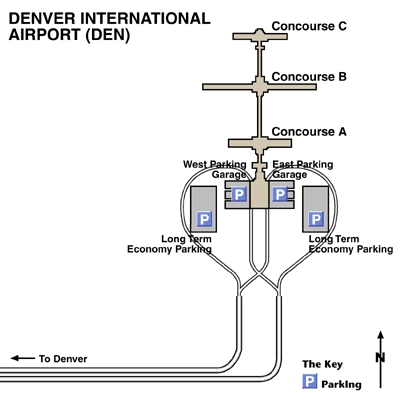 Denver International Airport Map